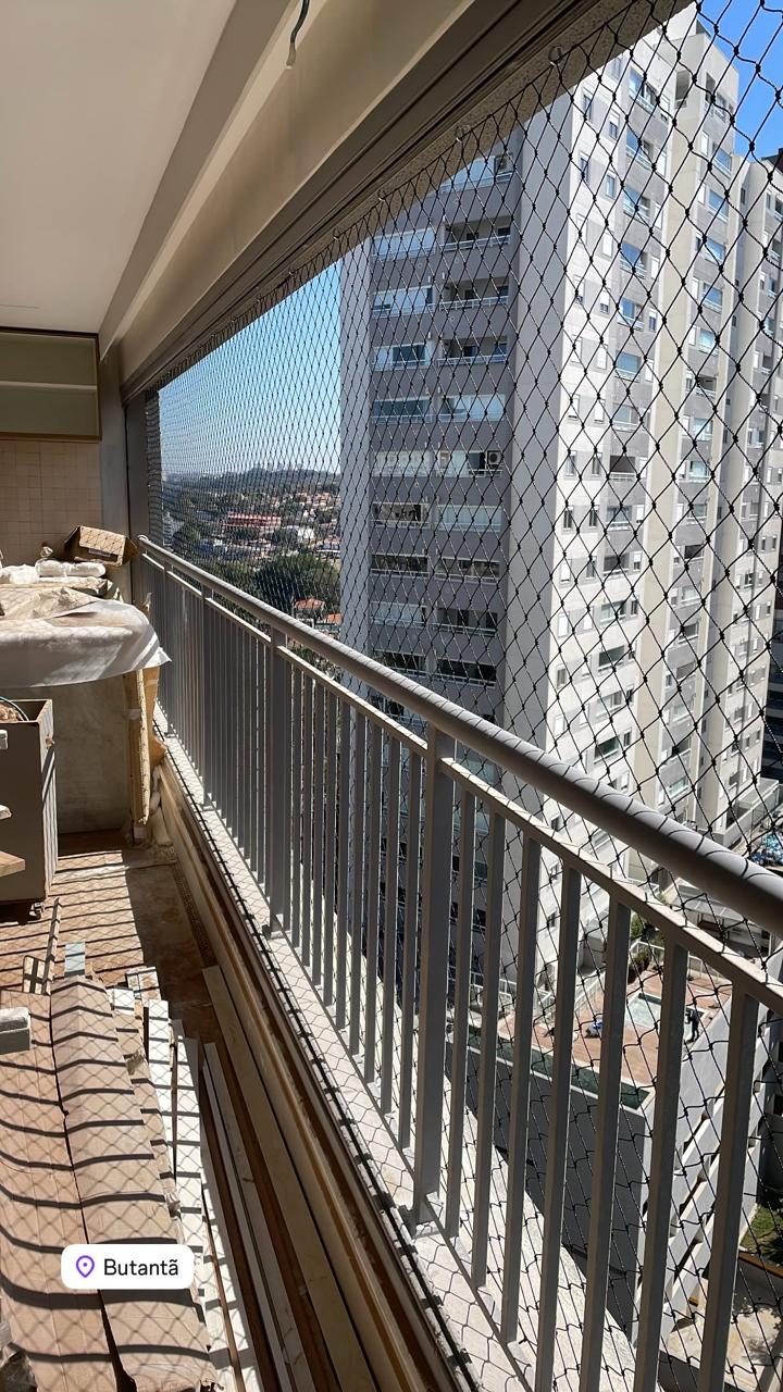 Rede de Proteção Sacada Obra Nova 3,50 x 1,20m
